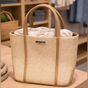 Nine West straw handle cross body bag